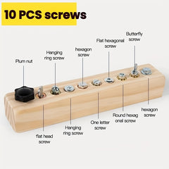 Kids Screwdriver and Screw Training Busy Board Toy