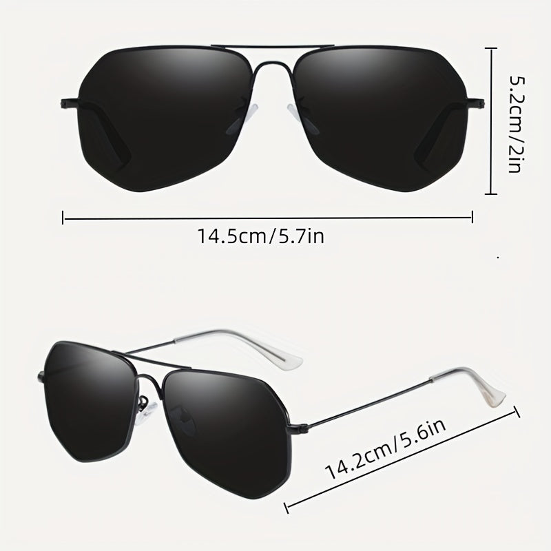Men's Round Face Polarized UV Resistant Sunglasses