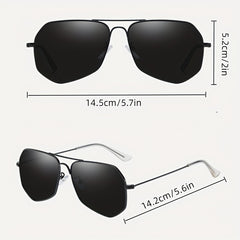 Men's Round Face Polarized UV Resistant Sunglasses