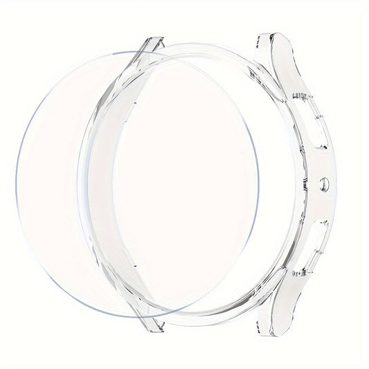 Galaxy Watch 6 Glass Case 40mm 44mm PC Frame Bumper Cover