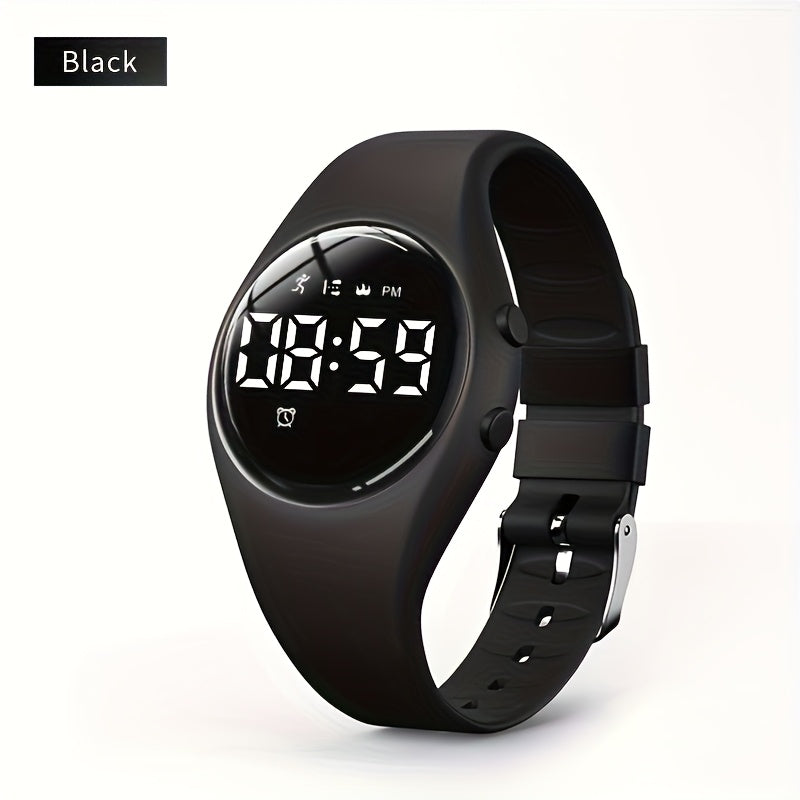 Youth Fitness Watch Step Tracker Pedometer Stopwatch USB Rechargeable