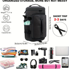 Sports Duffels Bag Shoulder Bag with Shoe Compartment