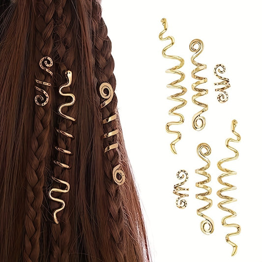 3pcs Golden Braid Snake Hair Accessories Girls Dress Up Props