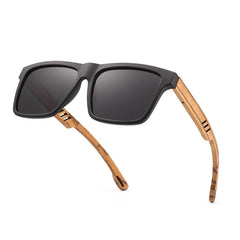 Men's Wooden Polarized Sunglasses UV Protection for Travel Fishing