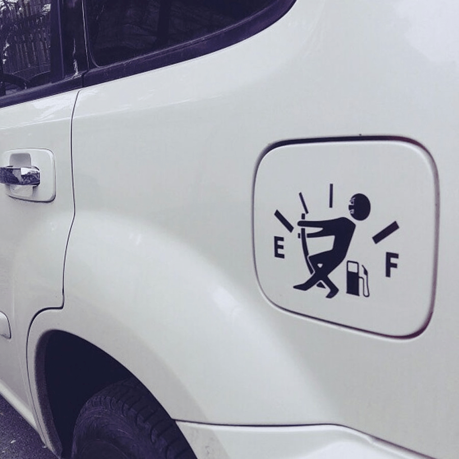 Reflective Car Fuel Tank Cover Stickers