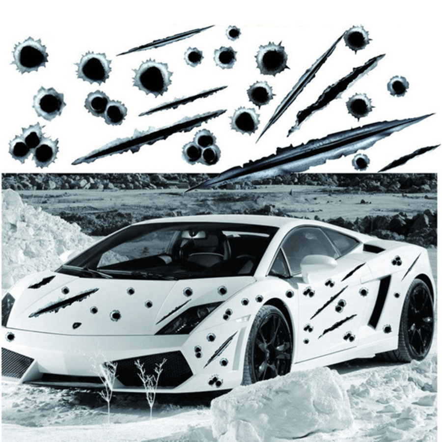 Bullet Hole Car Stickers - Decorative Decals