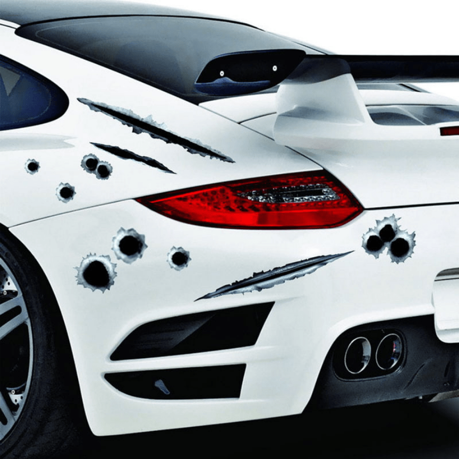 Bullet Hole Car Stickers - Decorative Decals
