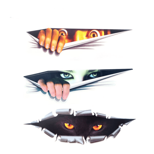 3D Car Auto Windshield Eye Sticker Decal