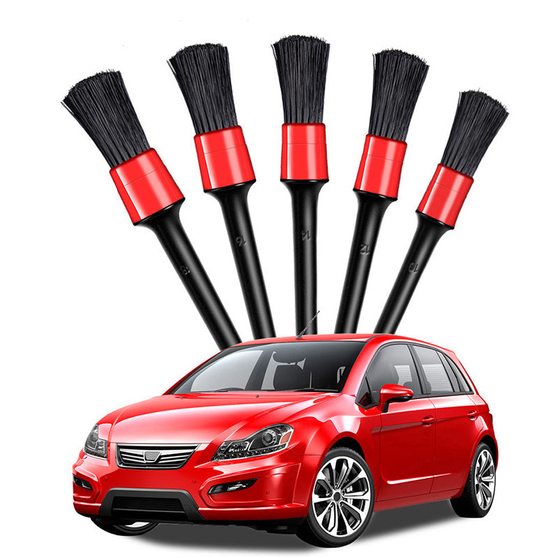 5pcs Car Detailing Fine Fiber Brush Auto Detail Universal Dashboard Clean Tools