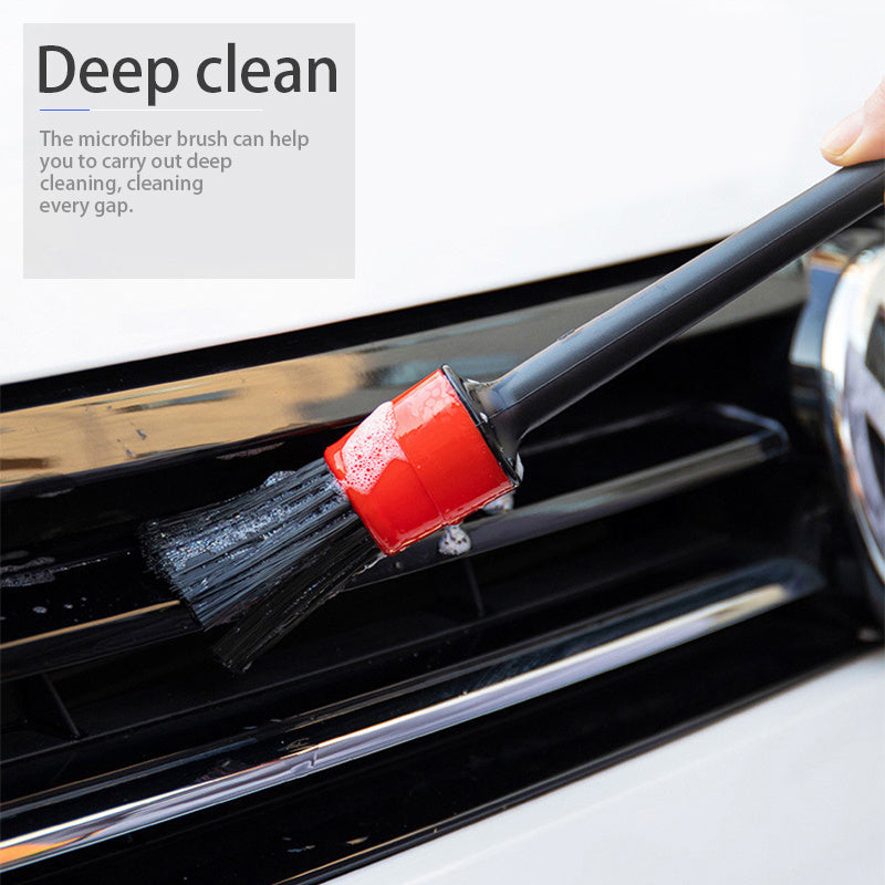 5pcs Car Detailing Fine Fiber Brush Auto Detail Universal Dashboard Clean Tools
