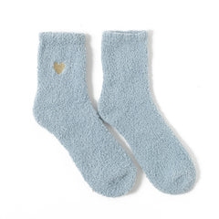 8 Pairs Women's Soft Heart Mid Tube Socks
