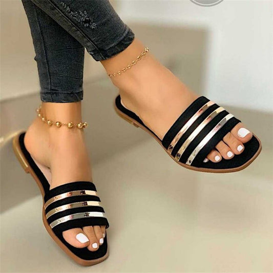 Women's Comfort Flat Slippers Summer Slide Sandals