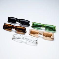 Square Frame Sunglasses Black