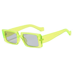 Y2K Rectangular Chunky Frame Sunglasses for Women