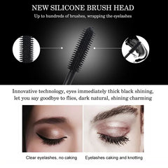 Waterproof Mascara Thickening Curling Silicone Brush Long Lasting Lashes