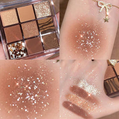 Matte Glitter Pearlescent Eyeshadow Palette