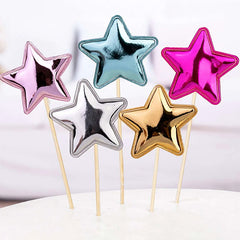 20pcs Star Cake Topper Decoration for Birthday Party