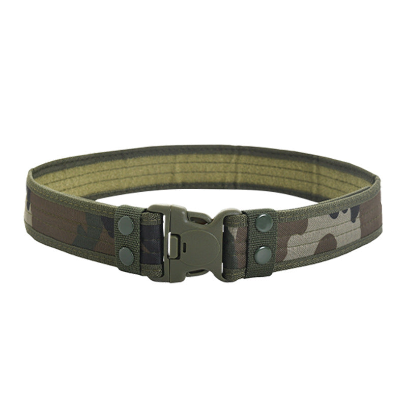 Men's Outdoor Canvas Belt with Plastic Buckle 2 Inch Wide