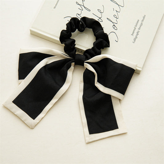 Bow Knot Hair Tie Women's Head Rope Streamer Big Hair Tie And Gentle Headdress