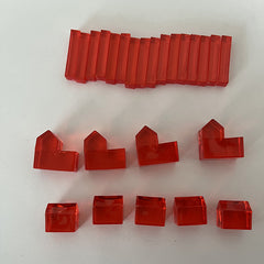 24pcs Way House Plastic Game Pieces for Games Accessories