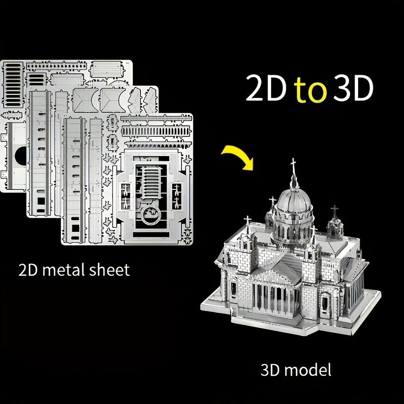 3D Metal Puzzle Kit St Isaac's Cathedral Model - Christmas Birthday Gift
