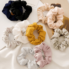 Iridescent Large Scrunchies Colorful Women Retro Hair Accessories