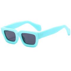 Vintage Small Square Sunglasses Wide Temple Stylish Women Sun Protection