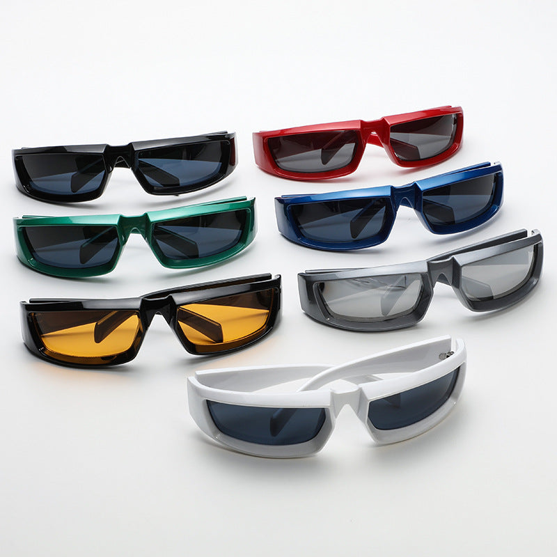 Y2K Wrap Around Sunglasses Vintage Punk Sports Shades