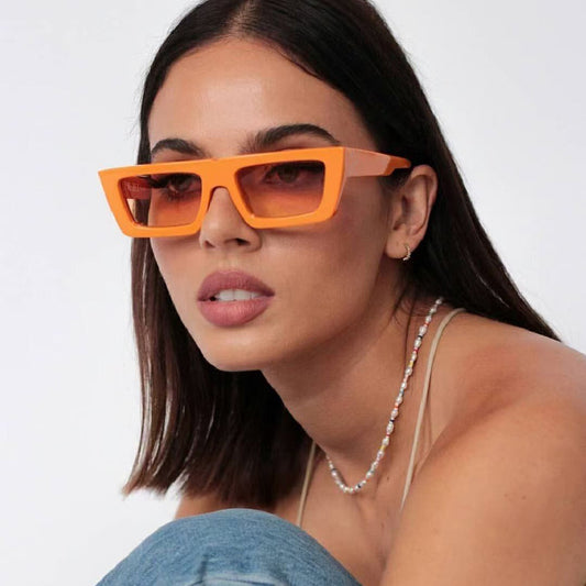 Small Oval Frame Sunglasses for Women