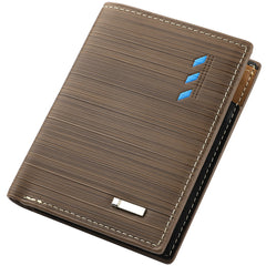 Men's PU Leather Business Wallet Card Holder