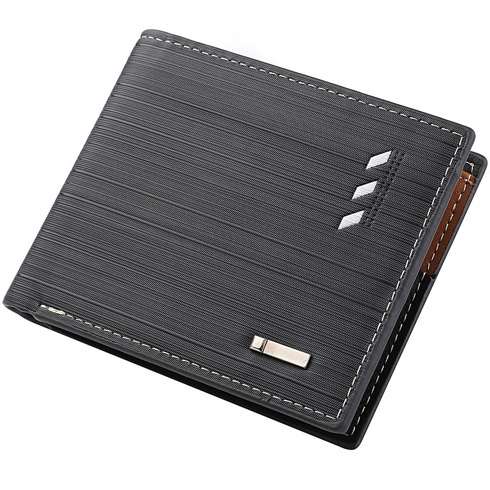 Men's PU Leather Business Wallet Card Holder