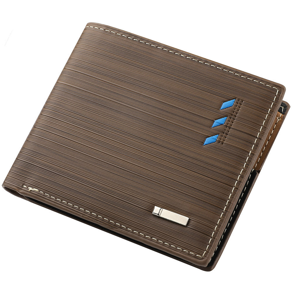 Men's PU Leather Business Wallet Card Holder