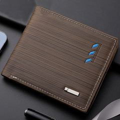 Men's PU Leather Business Wallet Card Holder