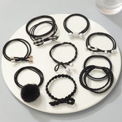 10pcs Hair Rope Rubber Band Head Rope Hair Ring Headdress