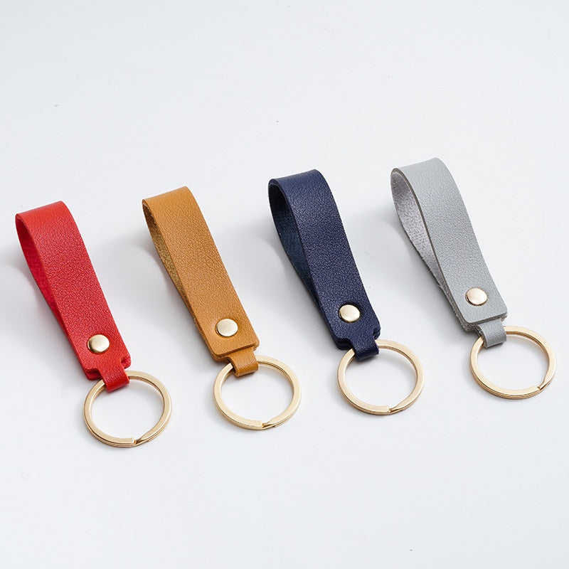 PU Leather Keychain Business Gift Men Car Key Strap Waist Wallet KeyChains