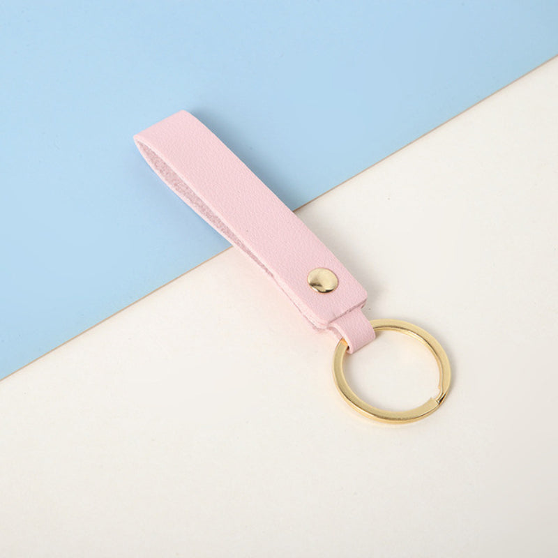 PU Leather Keychain Business Gift Men Car Key Strap Waist Wallet KeyChains