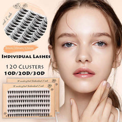 10D 20D 30D Natural Cluster False Mink Eyelashes