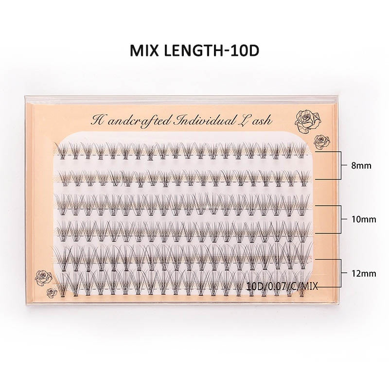 10D 20D 30D Natural Cluster False Mink Eyelashes