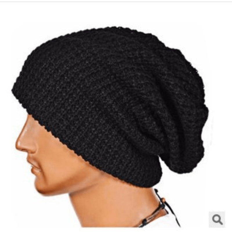 Men's Polyester Knitted Hat for Autumn and Winter