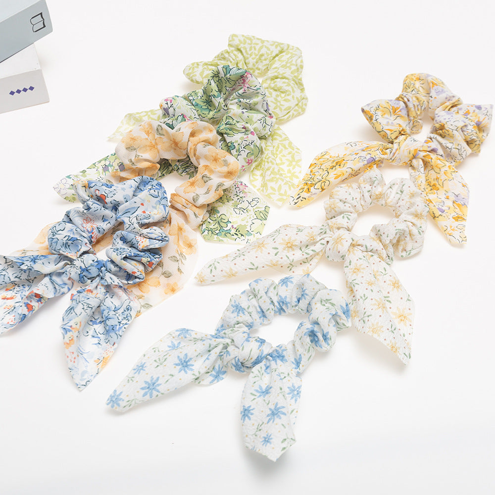 Floral Hair Ring Fabric Elastic Hair Rope Hair Accessories