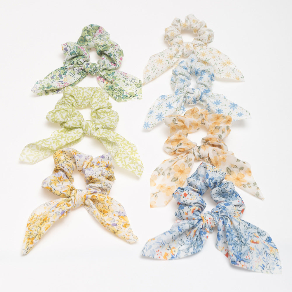 Floral Hair Ring Fabric Elastic Hair Rope Hair Accessories