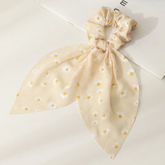 Long Hair Rope Women Hair Ring Small Silk Scarf Hair Accessories
