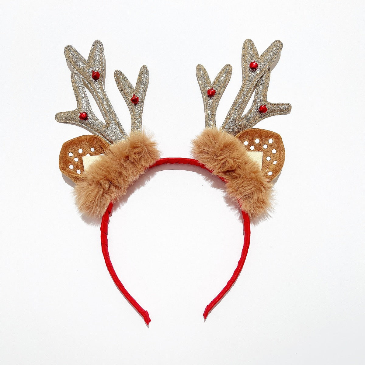 Christmas Reindeer Antlers Headband Girls Sequins Party Head Band