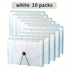 10pcs Invoice Storage Bag A4 Receipt Document Organizer