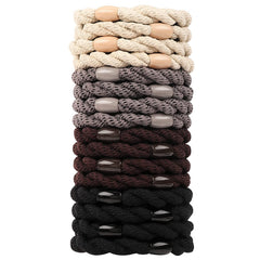 16 Pcs Hair Ties For Thick Hair No Damage Hair Elastics For Women's