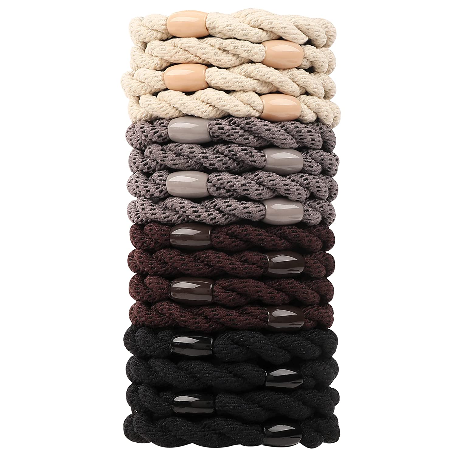 16 Pcs Hair Ties For Thick Hair No Damage Hair Elastics For Women's