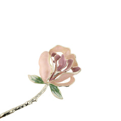 Alloy Rose Hairpin Metal Flower Barrette Hair Accessory