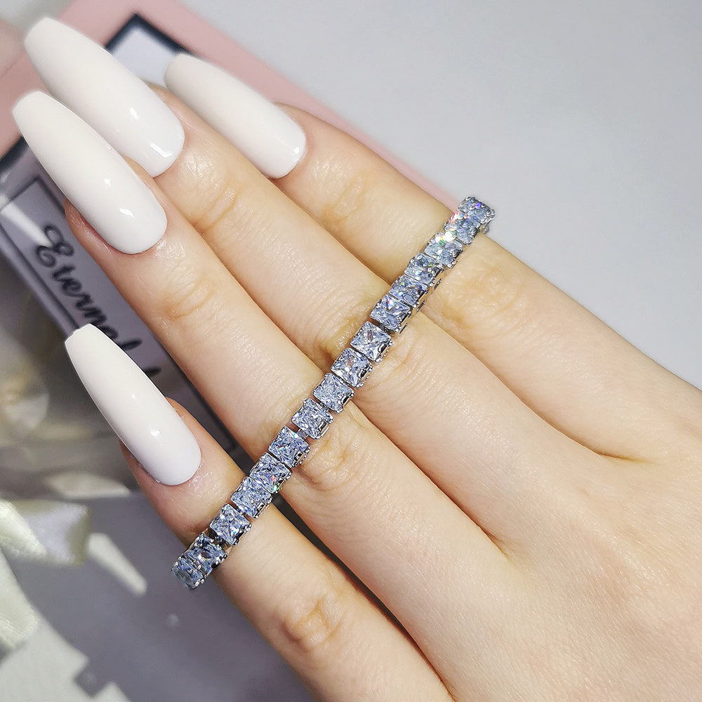 Zircon Tennis Bracelet for Women - Anniversary Gift Jewelry