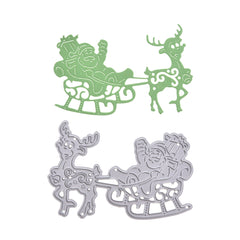 Deer Santa Claus Metal Cutting Dies for DIY Scrapbooking & Card Making