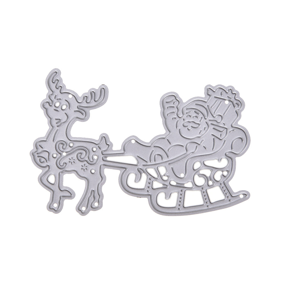 Deer Santa Claus Metal Cutting Dies for DIY Scrapbooking & Card Making